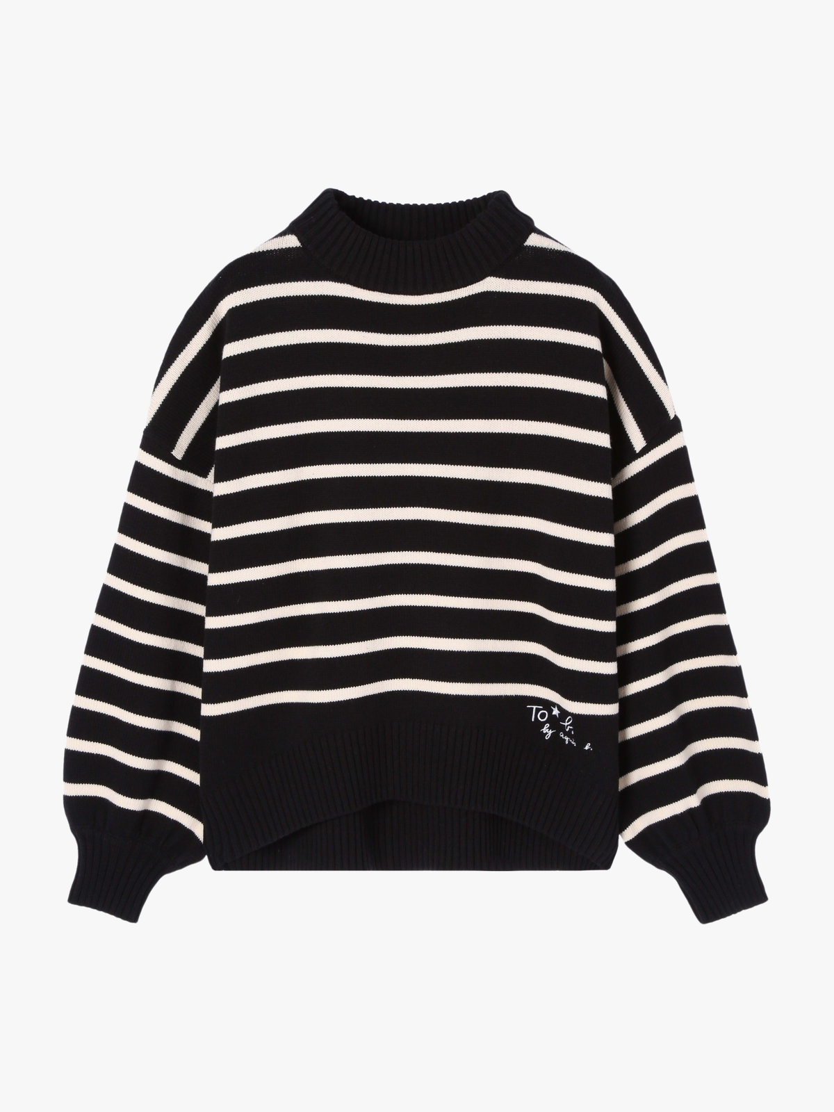 To b. by agnès b. ソフトニット プルオーバー ブラック系その他