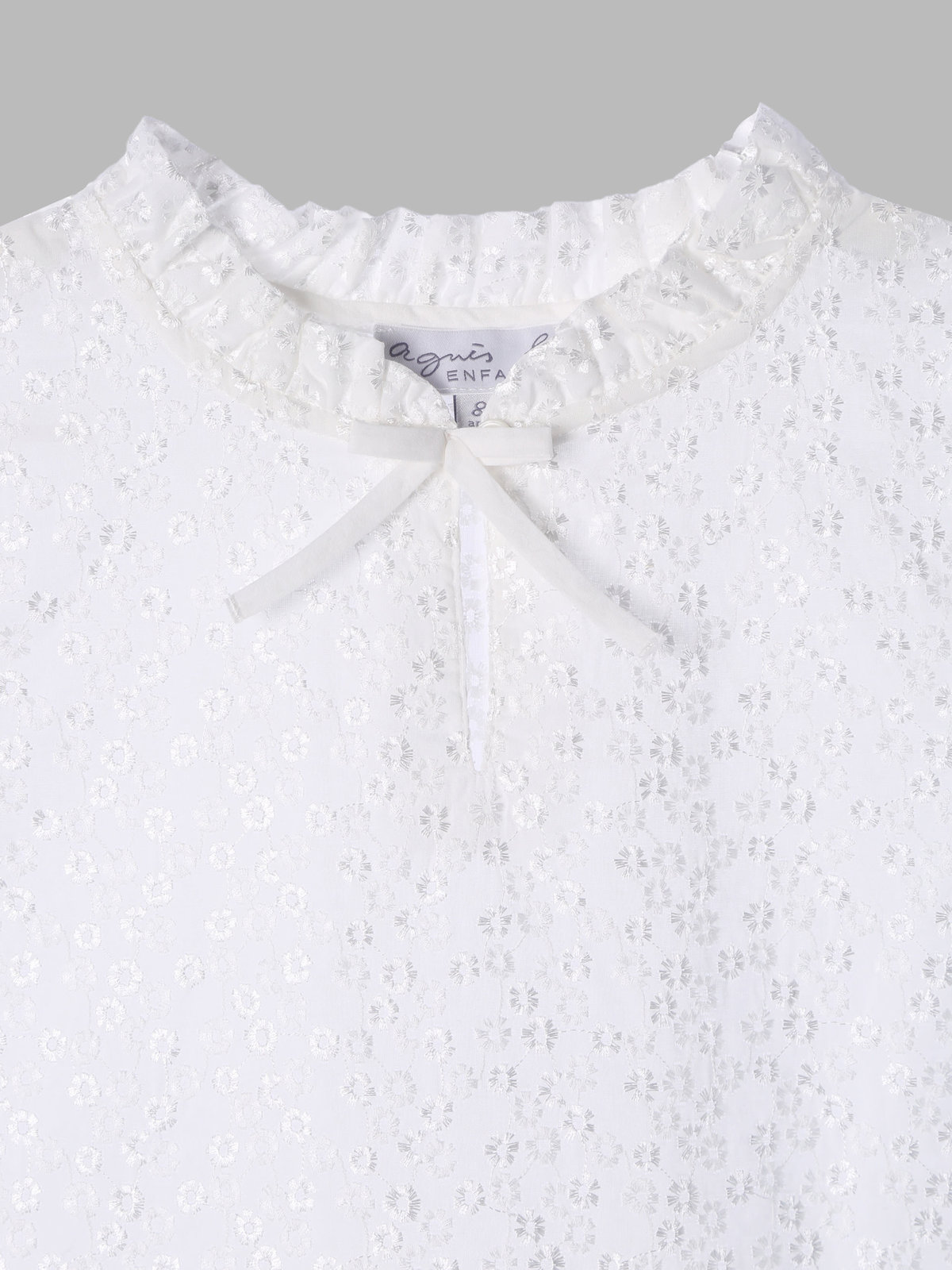ENFANT ガールズ TW11 E CHEMISE キッズ ブラウス ホワイト