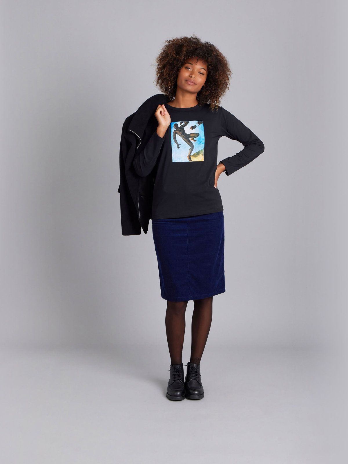 FEMME ウィメンズ SDY5 TS COOL Tシャツ ブラック