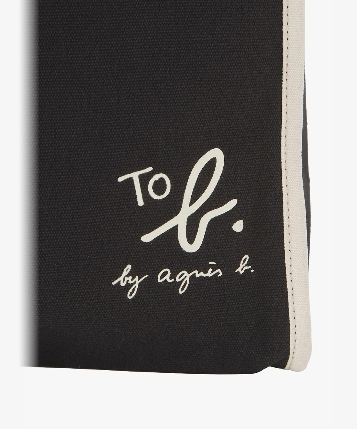 To b. by agnès b. To b. by agnes b.× green label relaxing コットン パイピング トートバッグ ブラック