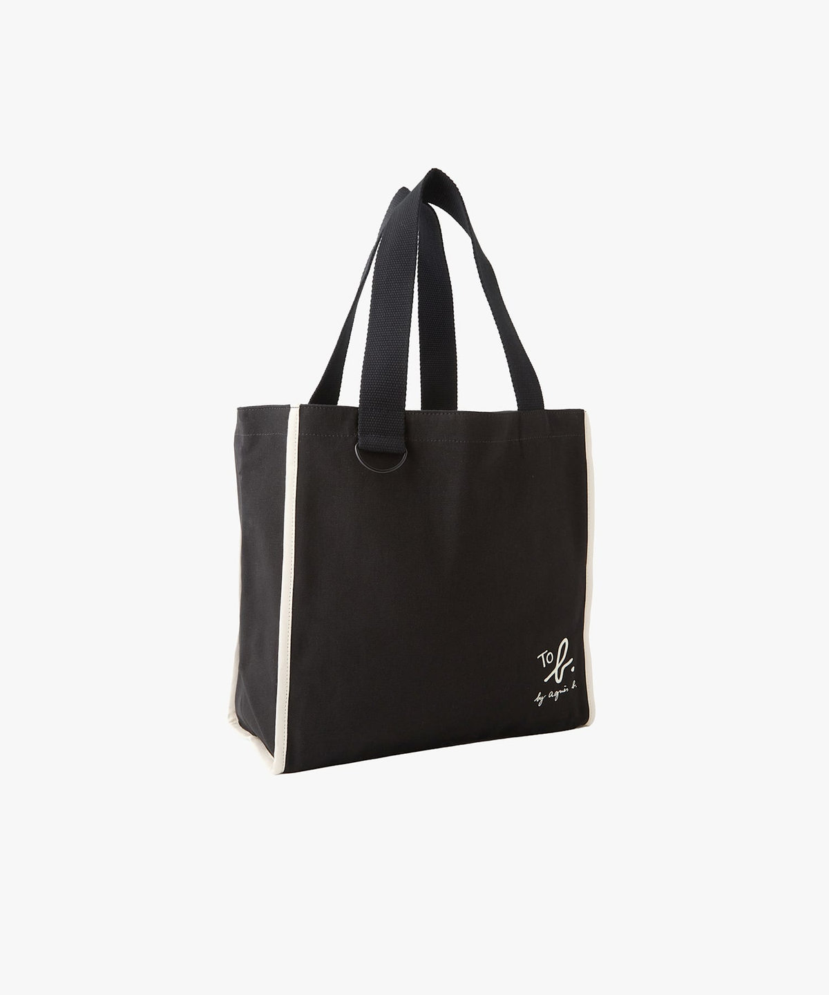 To b. by agnès b. To b. by agnes b.× green label relaxing コットン パイピング トートバッグ ブラック