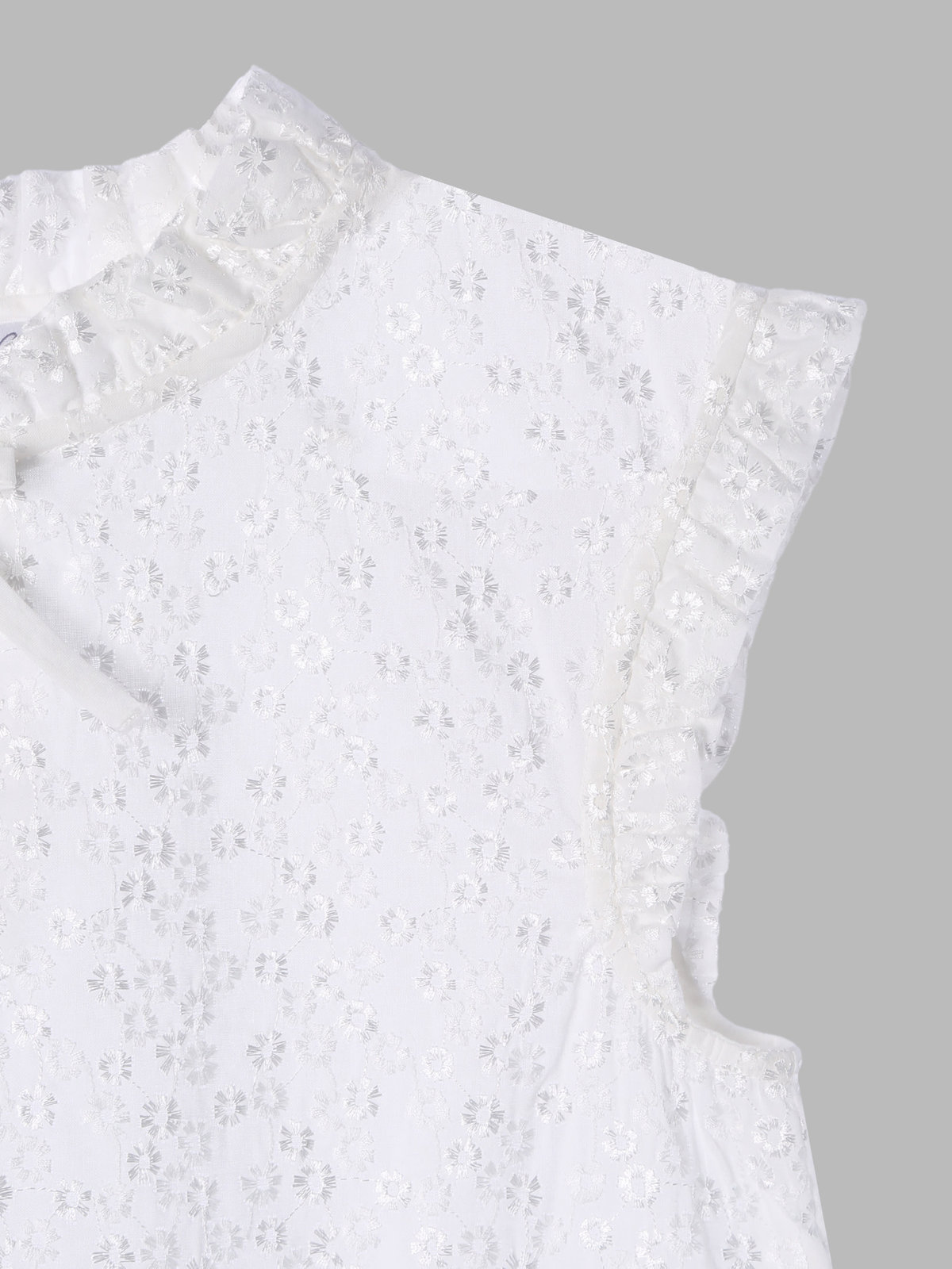 ENFANT ガールズ TW11 E CHEMISE キッズ ブラウス ホワイト