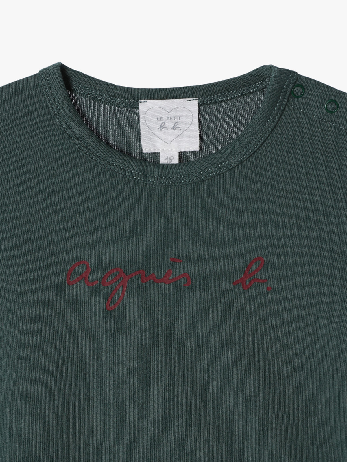 ENFANT ベビー ベビー ロゴ コットン 長袖 Tシャツ グリーン系その他