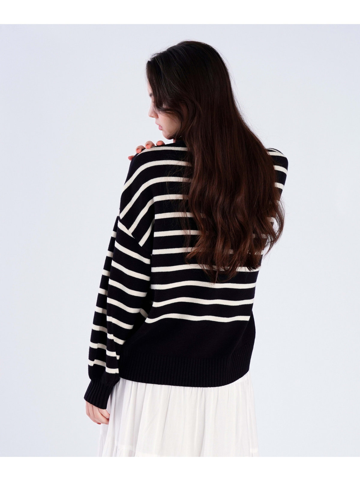 To b. by agnès b. ソフトニット プルオーバー ブラック系その他