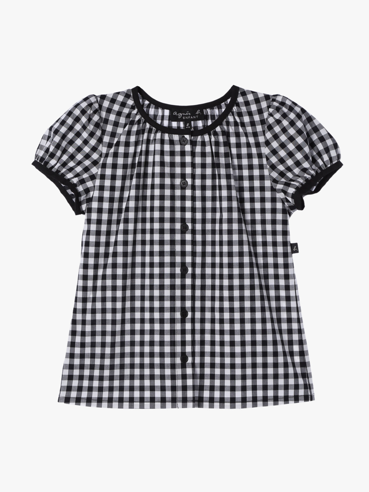 ENFANT ガールズ CAV7 E CHEMISE ZOA ブラウス ブラック