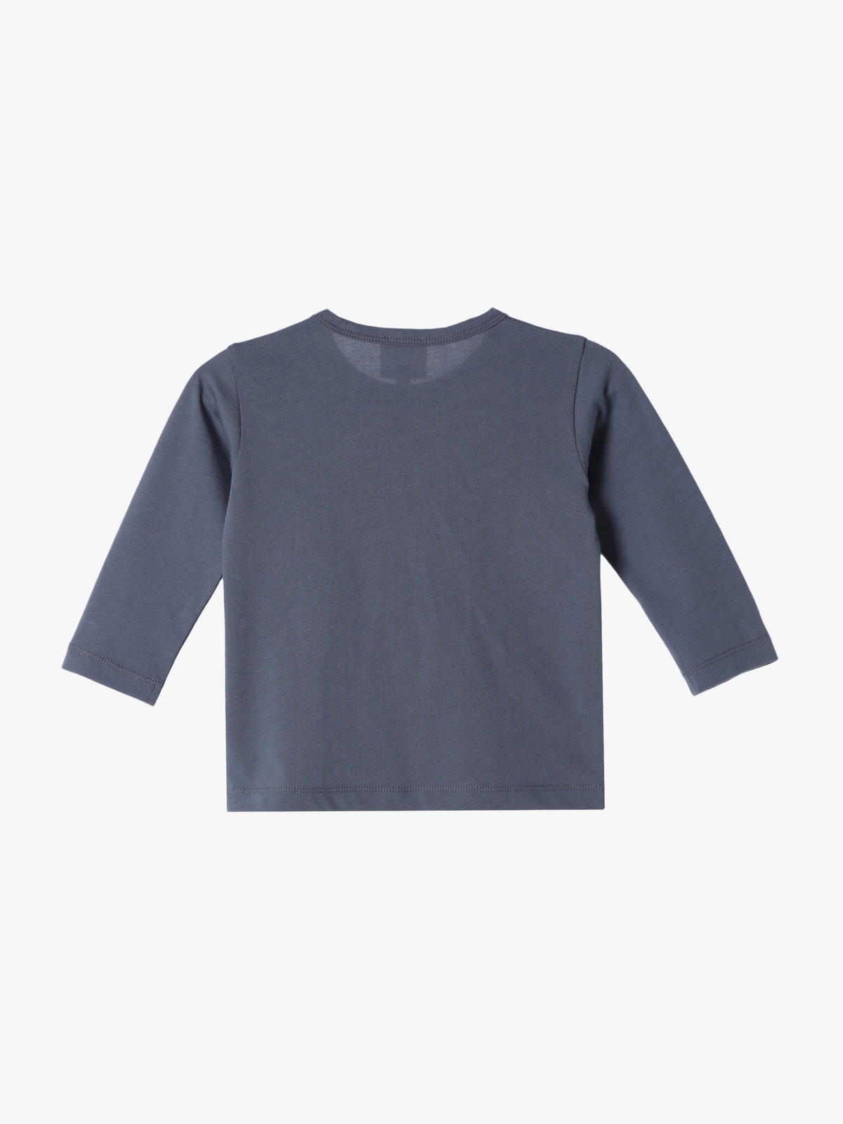 ENFANT ベビー ベビー ロゴ コットン 長袖 Tシャツ グレー
