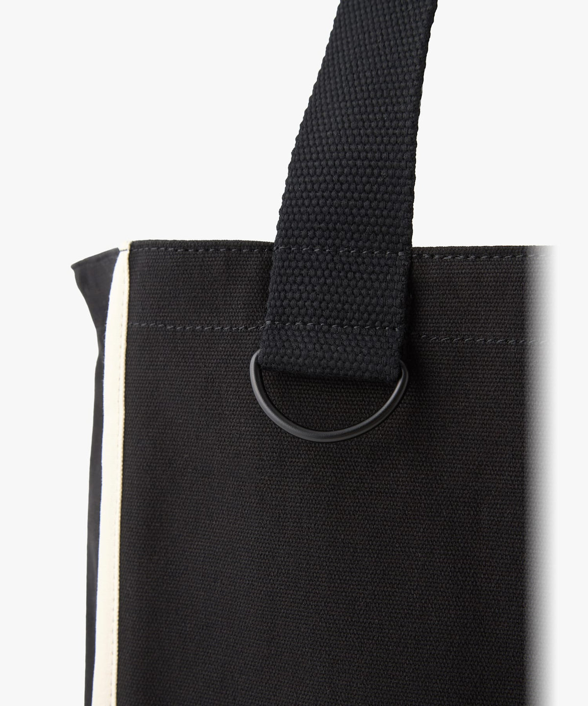 To b. by agnès b. To b. by agnes b.× green label relaxing コットン パイピング トートバッグ ブラック