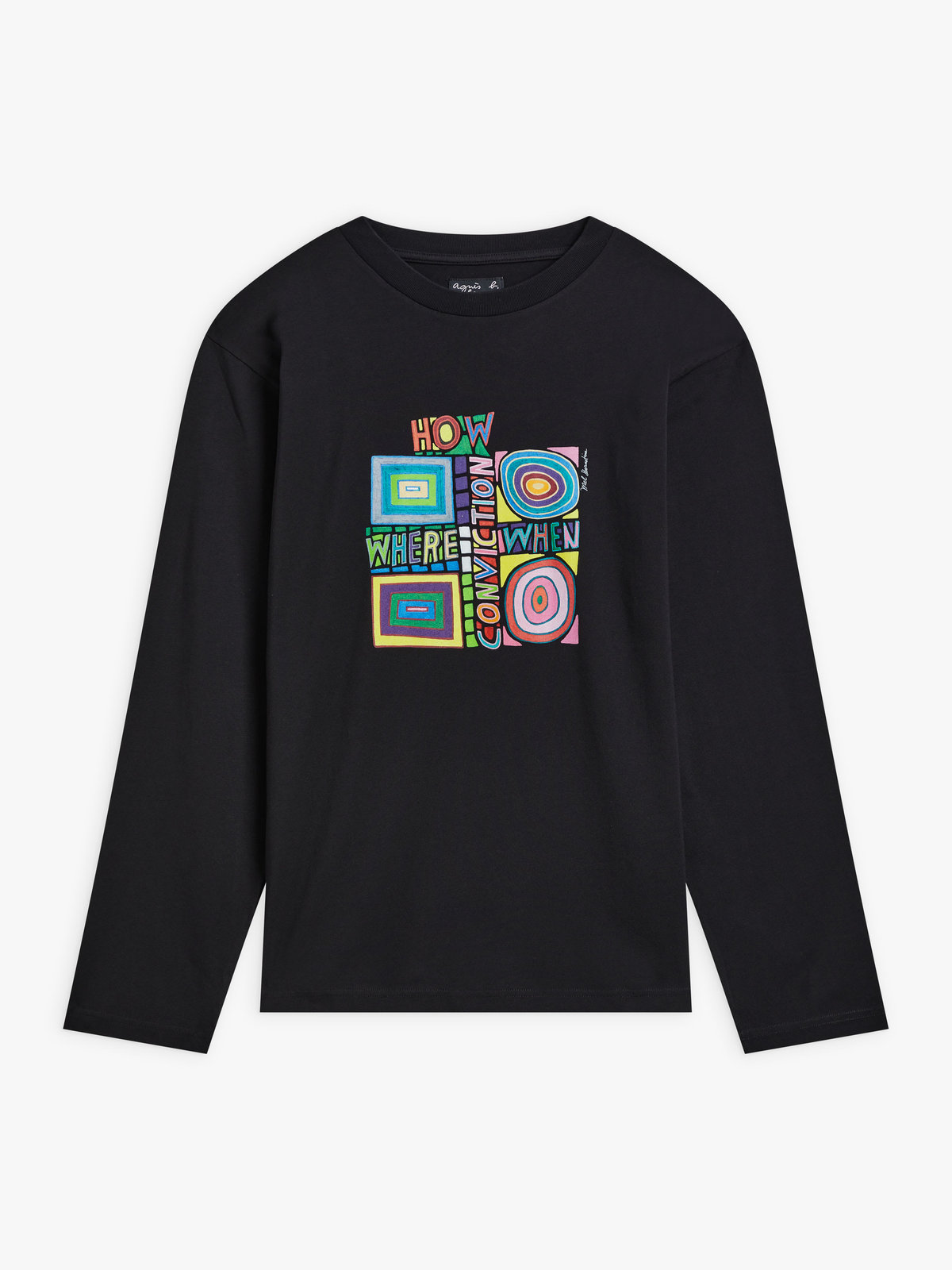 HOMME メンズ 【Outlet】SET7 TS MARK アーティストTシャツ ブラック