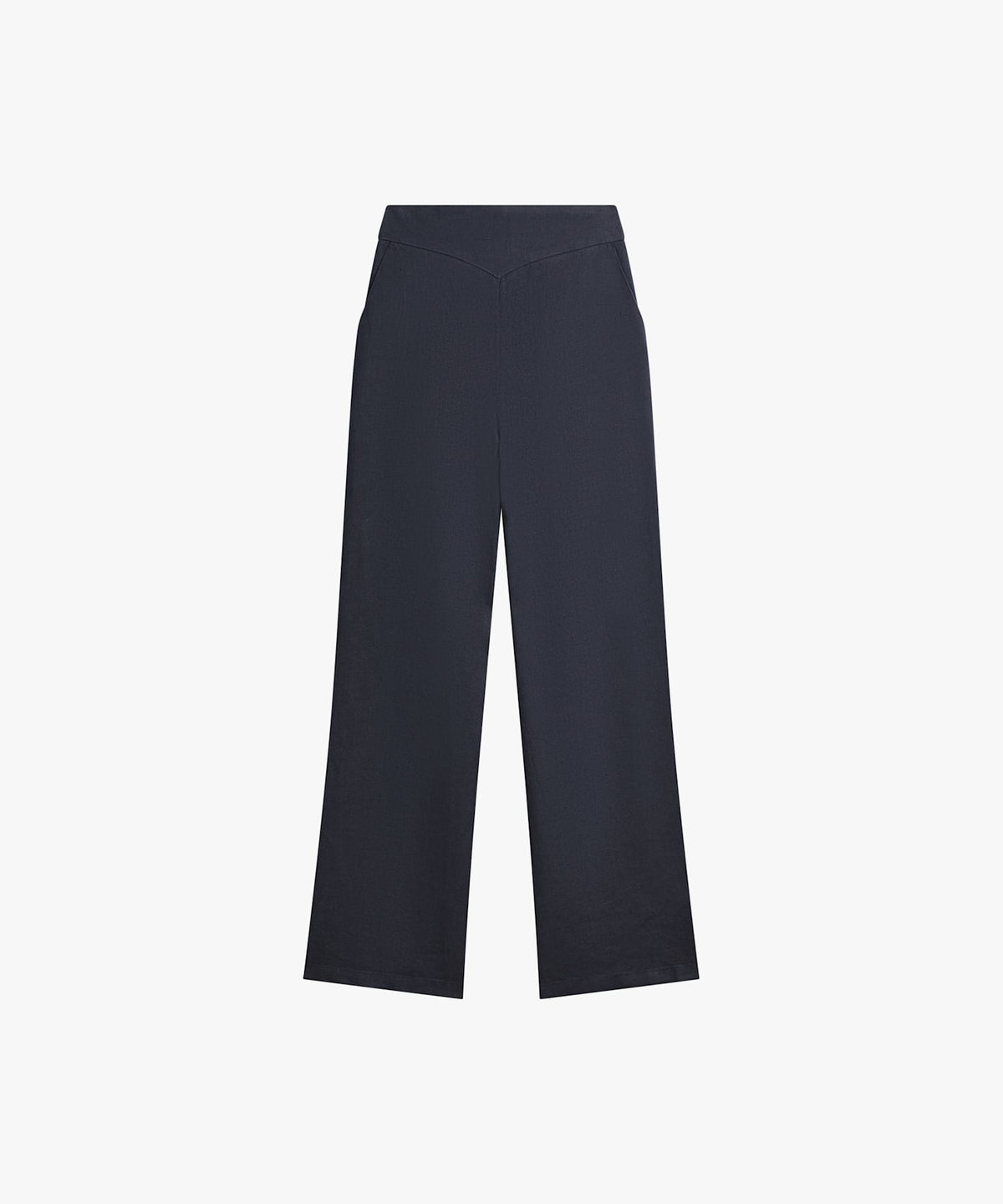 FEMME ウィメンズ リネン ワイド パンツ グレー