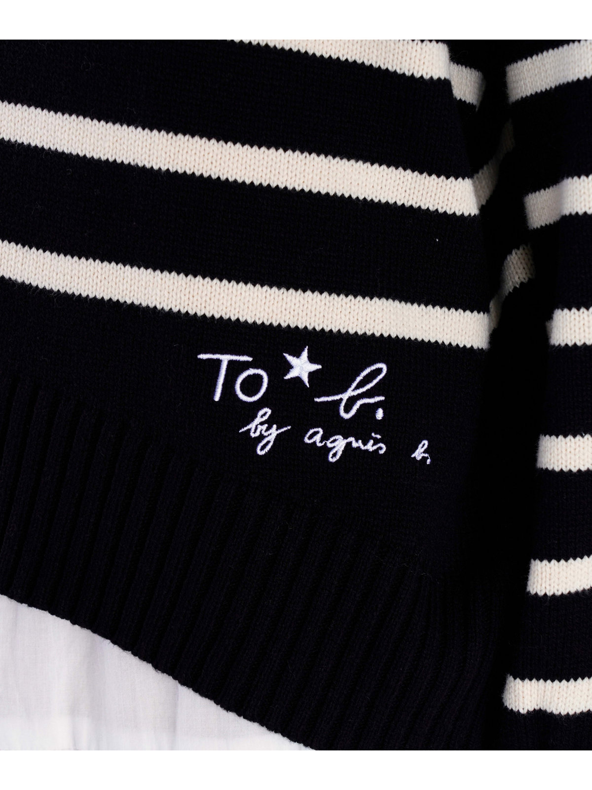 To b. by agnès b. ソフトニット プルオーバー ブラック系その他