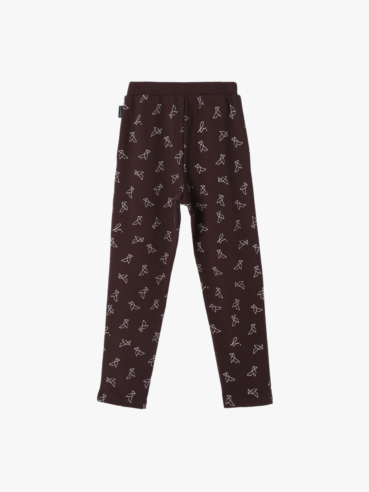 ENFANT ユニセックス 【Outlet】キッズ プリント コットン フルレングス パンツ ブラウン系その他