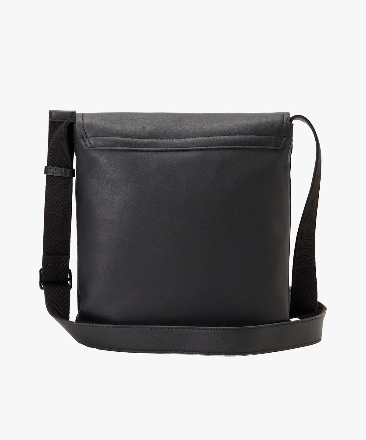 VOYAGE メンズ バッグ＆ウォレット レザー ミディアム ショルダーバッグ "Peter" PAH02Z-12 ブラック
