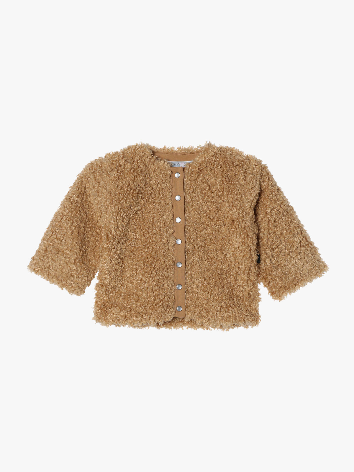 ENFANT ベビー 【Outlet】ベビー ファー 長袖 カーディガンプレッション ベージュ