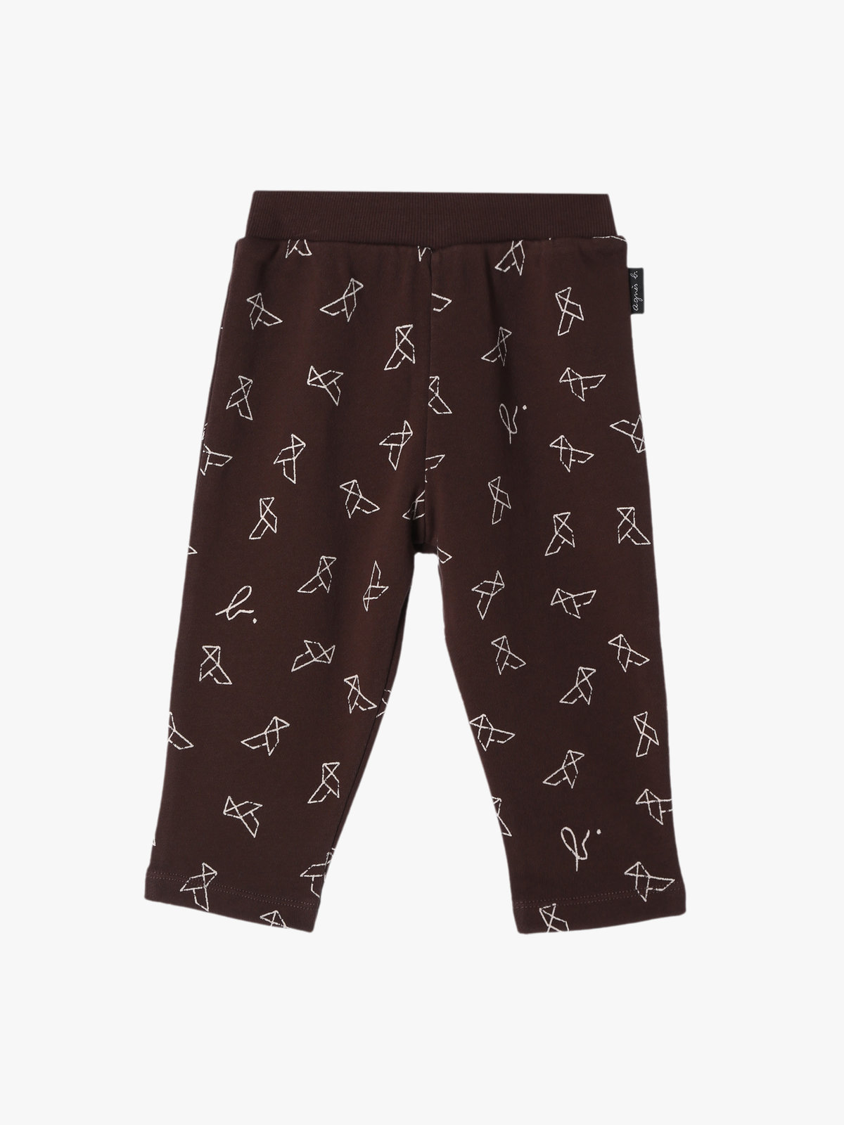 ENFANT ベビー 【Outlet】ベビー プリント コットン フルレングス パンツ ブラウン系その他