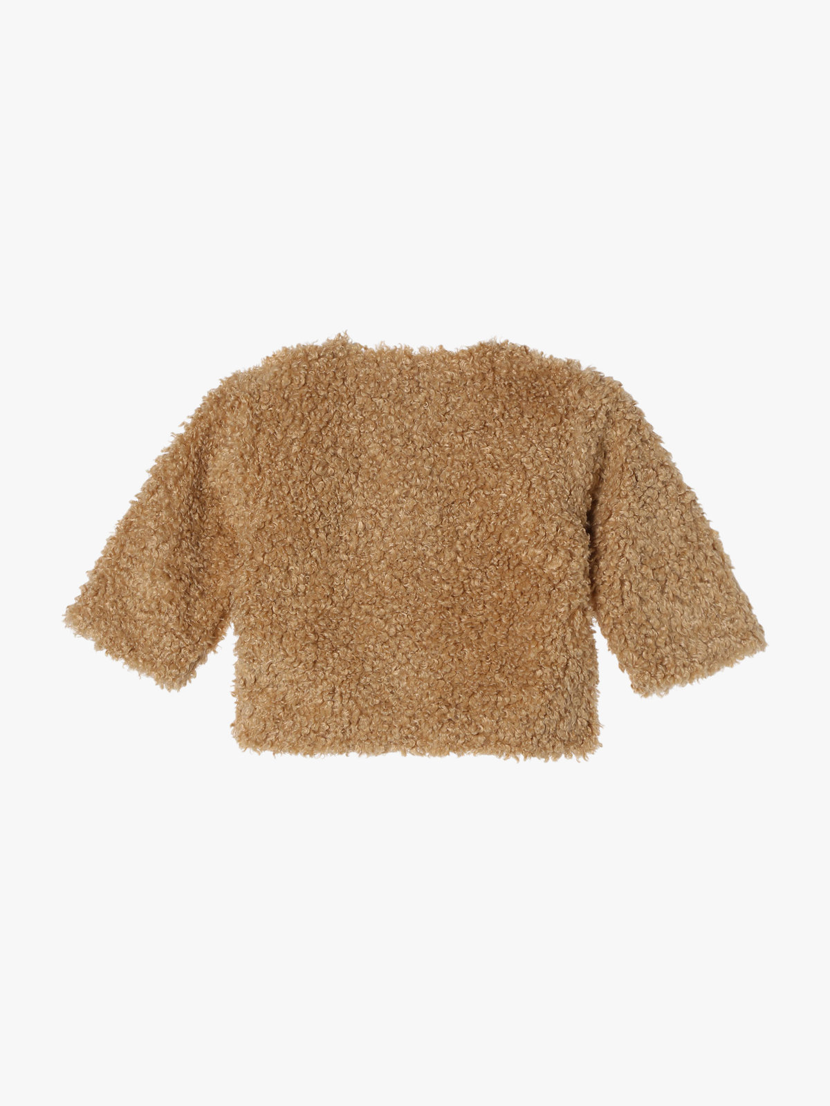 ENFANT ベビー 【Outlet】ベビー ファー 長袖 カーディガンプレッション ベージュ