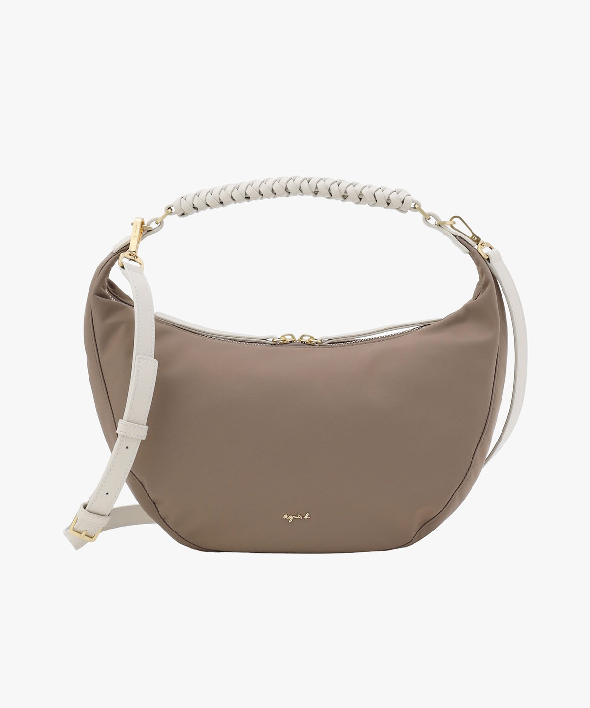 VOYAGE ウィメンズ バッグ＆ウォレット ナイロン 2way ミディアム ショルダーバッグ "Tsuki" ZAS07ー01 ベージュ