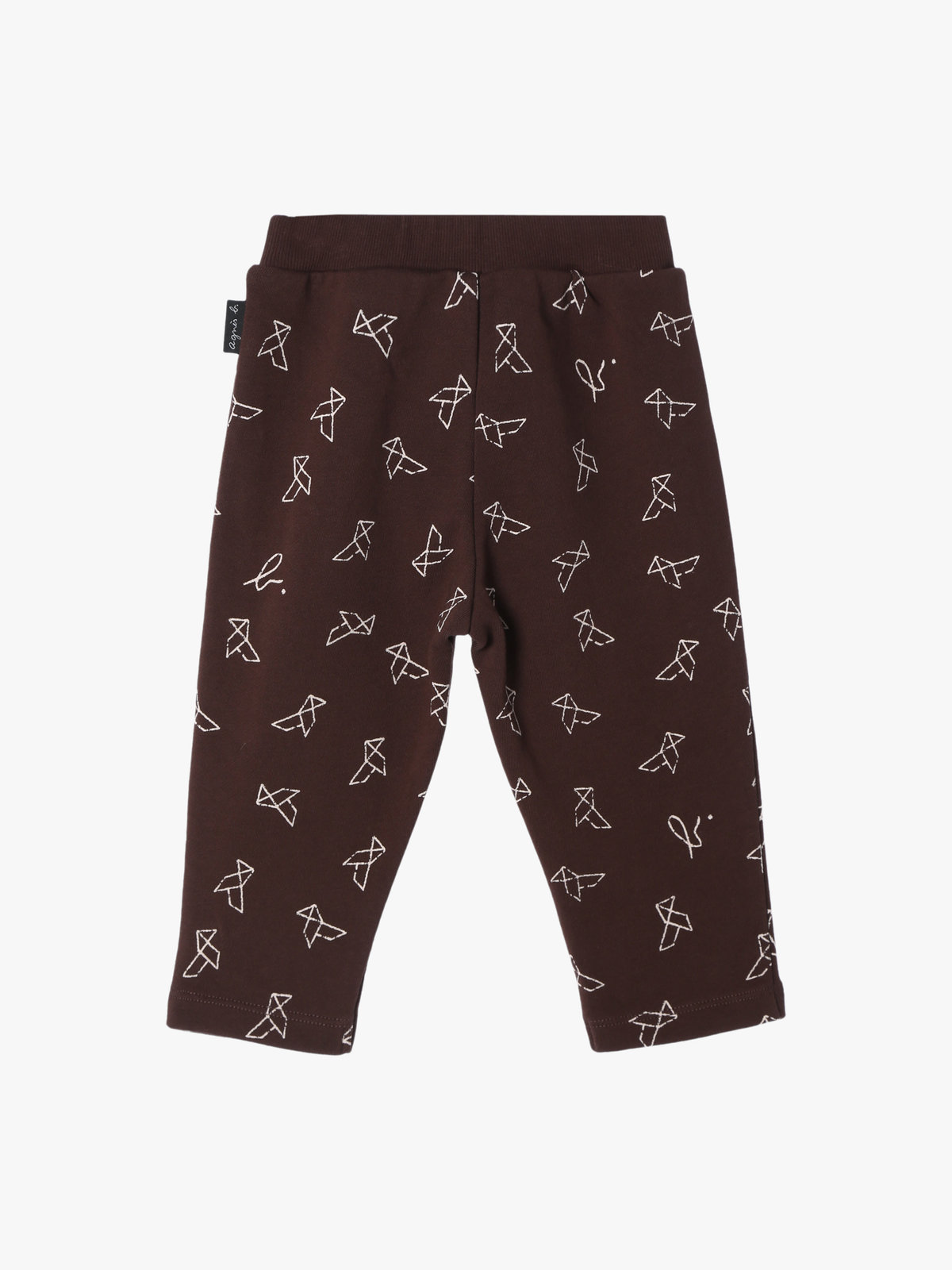 ENFANT ベビー 【Outlet】ベビー プリント コットン フルレングス パンツ ブラウン系その他