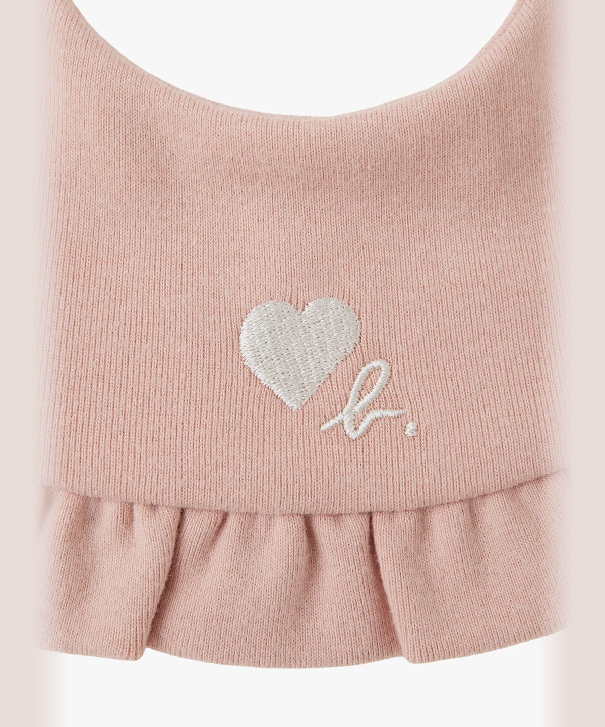 ENFANT ベビー ベビー "b." ロゴ コットン スタイ Heart ベージュ