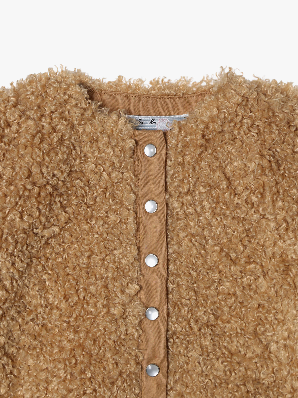 ENFANT ベビー 【Outlet】ベビー ファー 長袖 カーディガンプレッション ベージュ