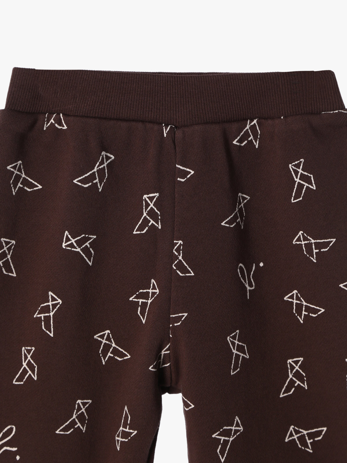 ENFANT ベビー 【Outlet】ベビー プリント コットン フルレングス パンツ ブラウン系その他