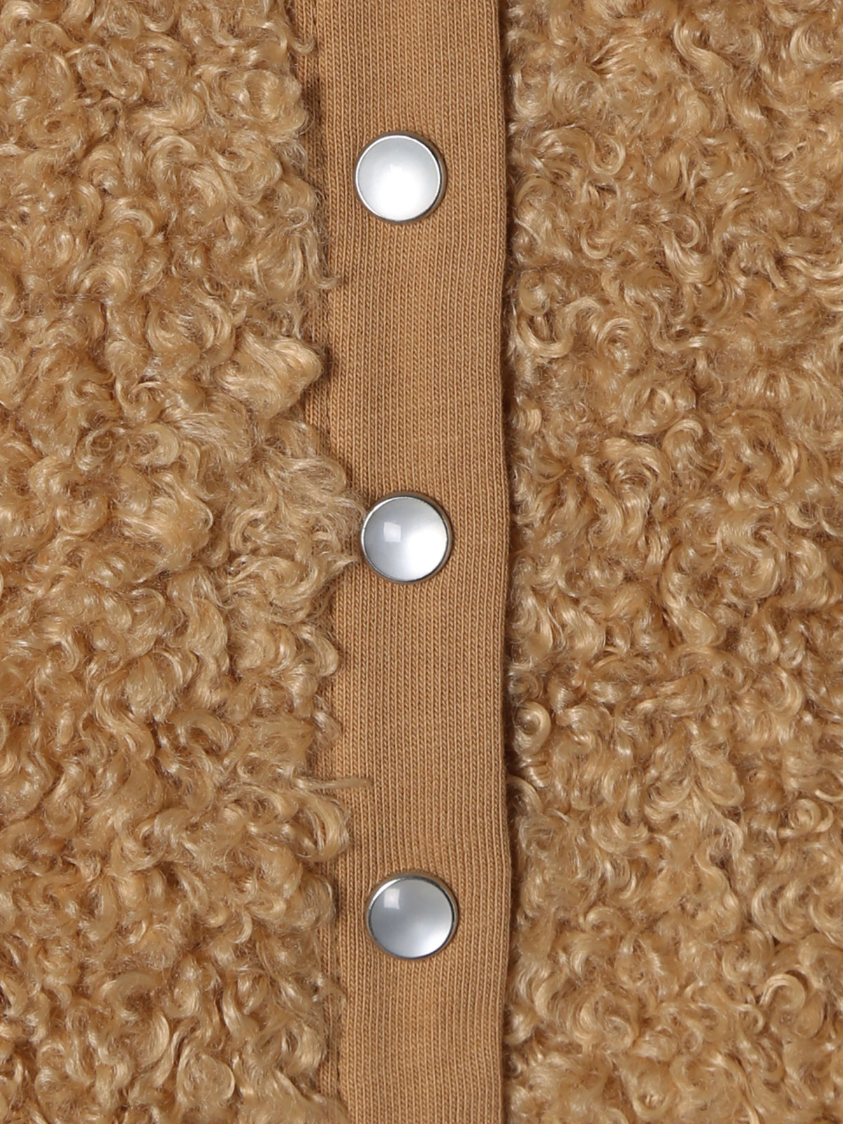 ENFANT ベビー 【Outlet】ベビー ファー 長袖 カーディガンプレッション ベージュ