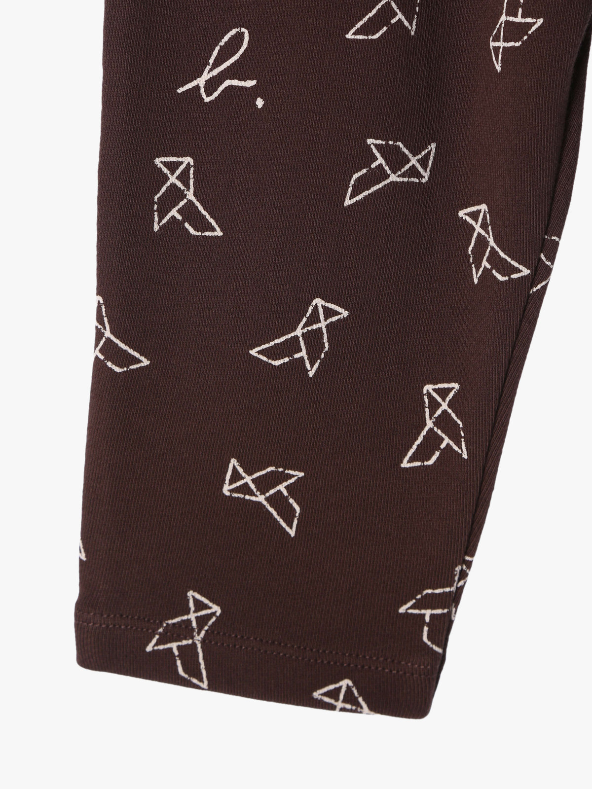 ENFANT ベビー 【Outlet】ベビー プリント コットン フルレングス パンツ ブラウン系その他