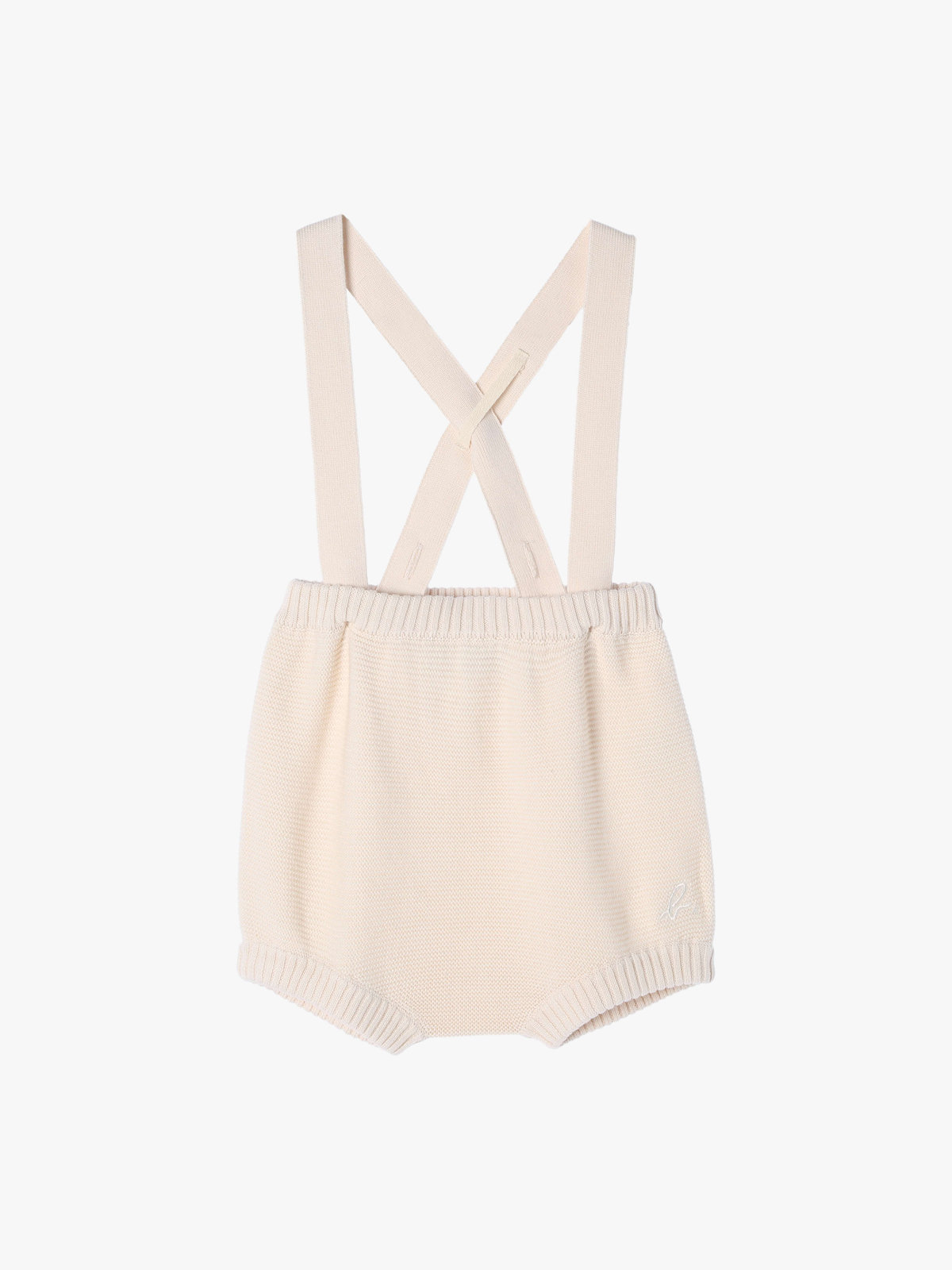 ENFANT ベビー ベビー コットン ニット ブルマ ホワイト