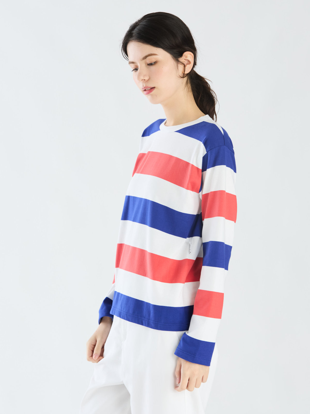 FEMME ウィメンズ 【Outlet】J411 TS NEW COOL Tシャツ ブルー×レッド×ホワイト