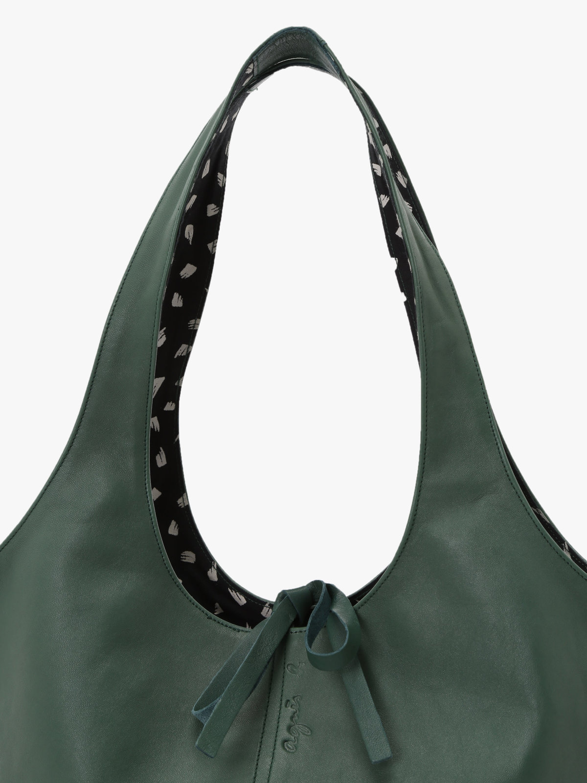 FEMME ウィメンズ ラムレザー トートバッグ ”Stala” グリーン