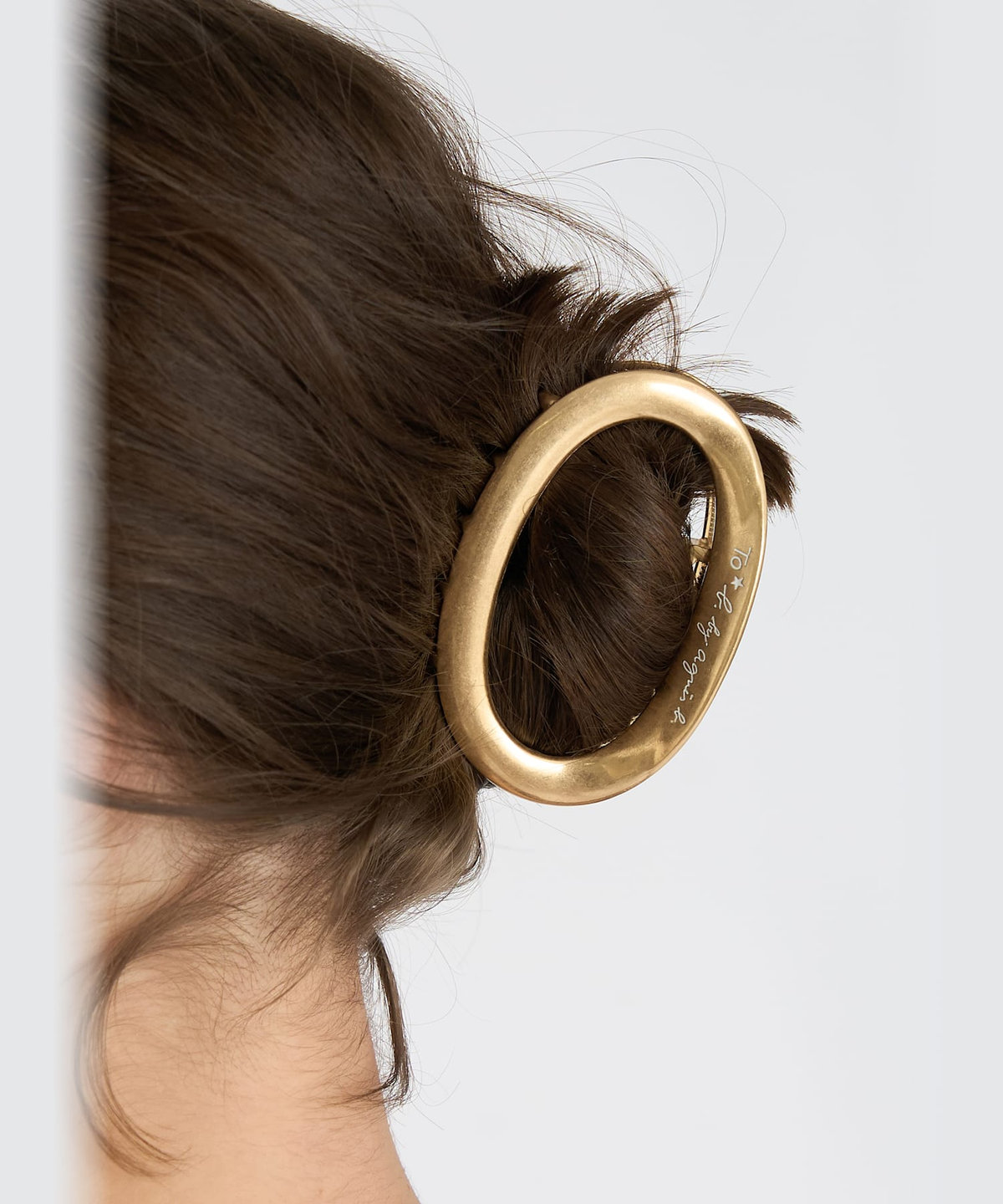 To b. by agnès b. To b. by agnes b.× green label relaxing ロゴ サークルヘアクリップ ゴールド