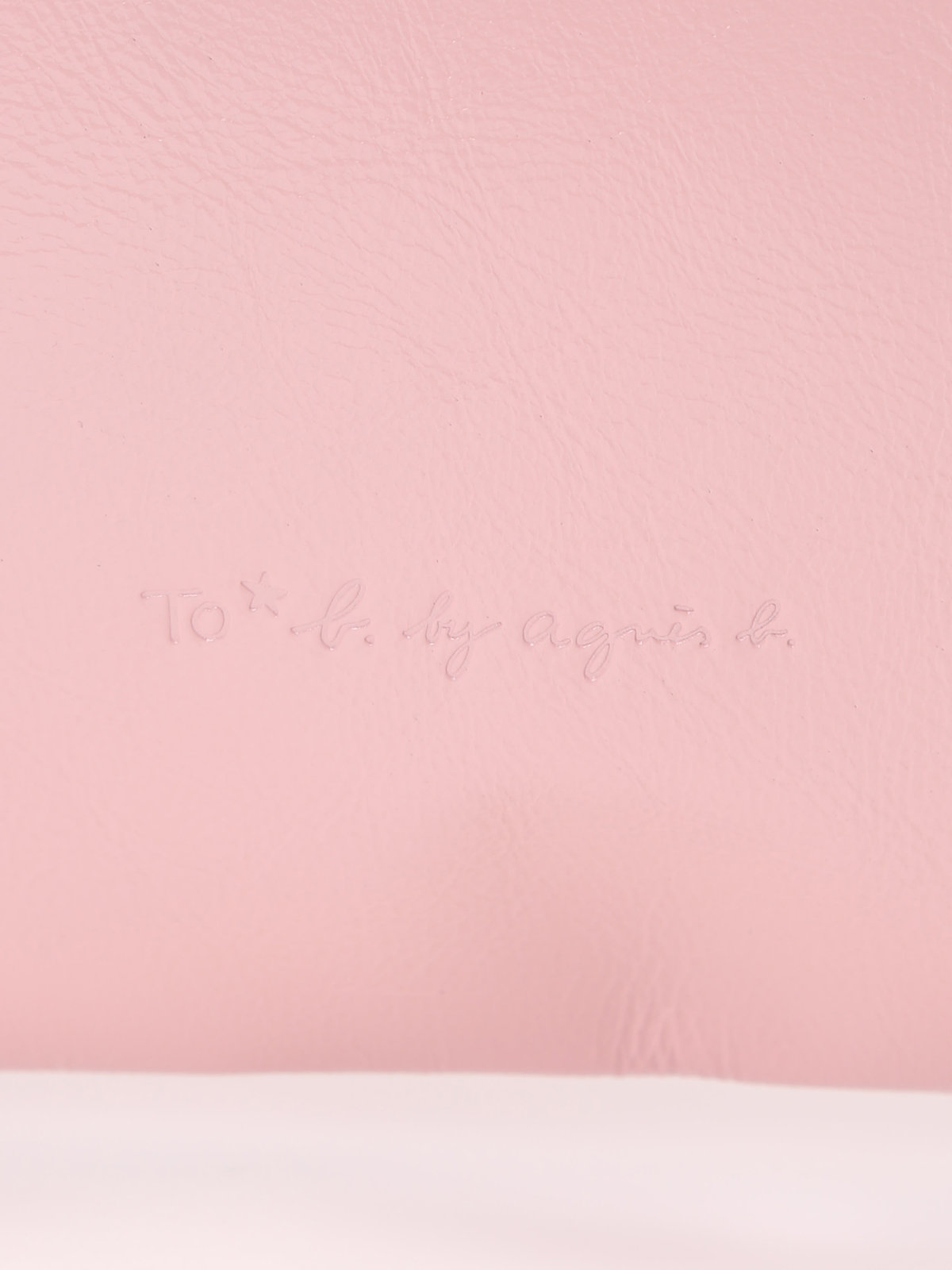 To b. by agnès b. 【Outlet】レザートート ピンク