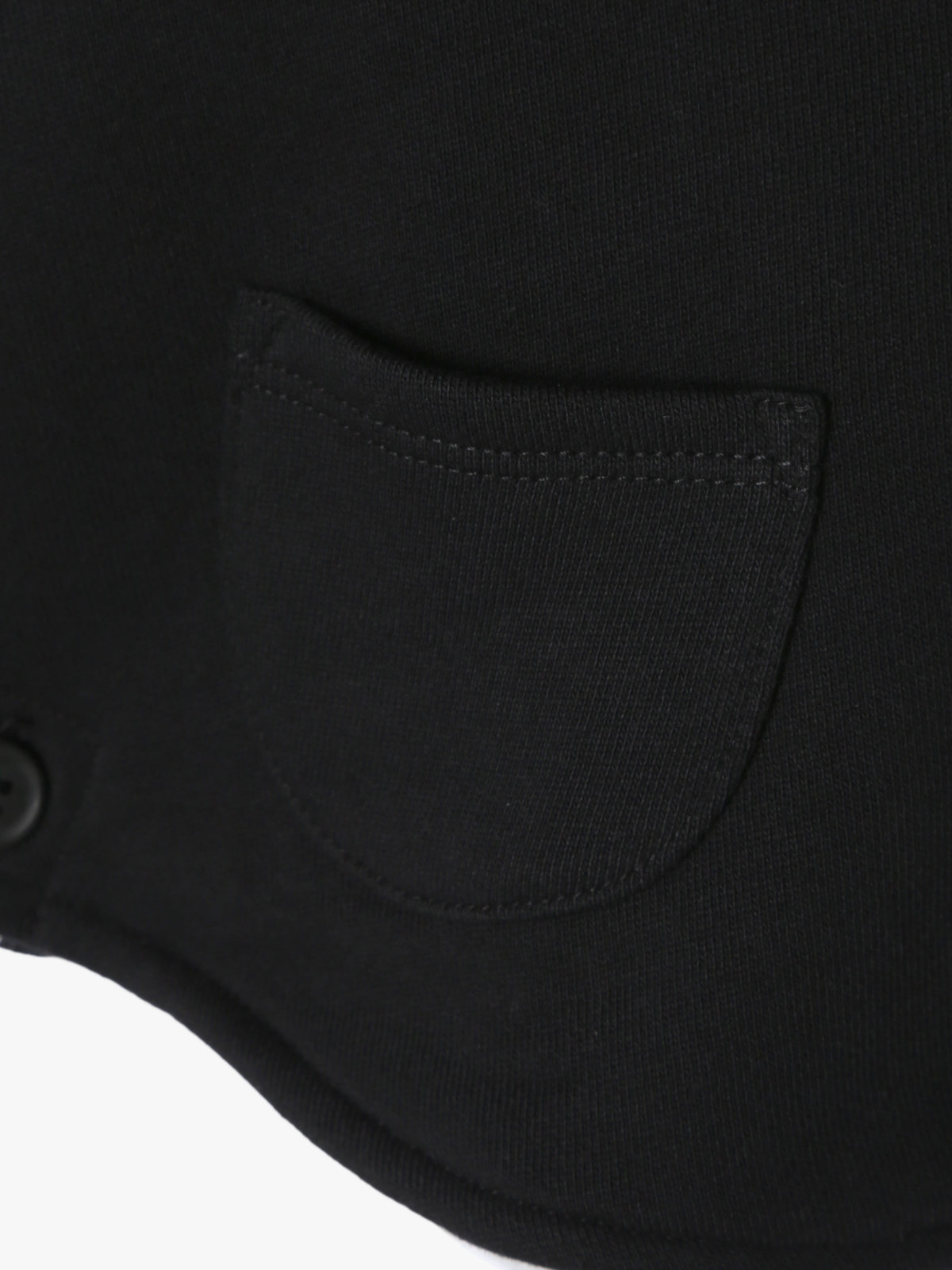 ENFANT ベビー ベビー ”b.b.”ロゴ コットン リバーシブル ポンチョ ブラック