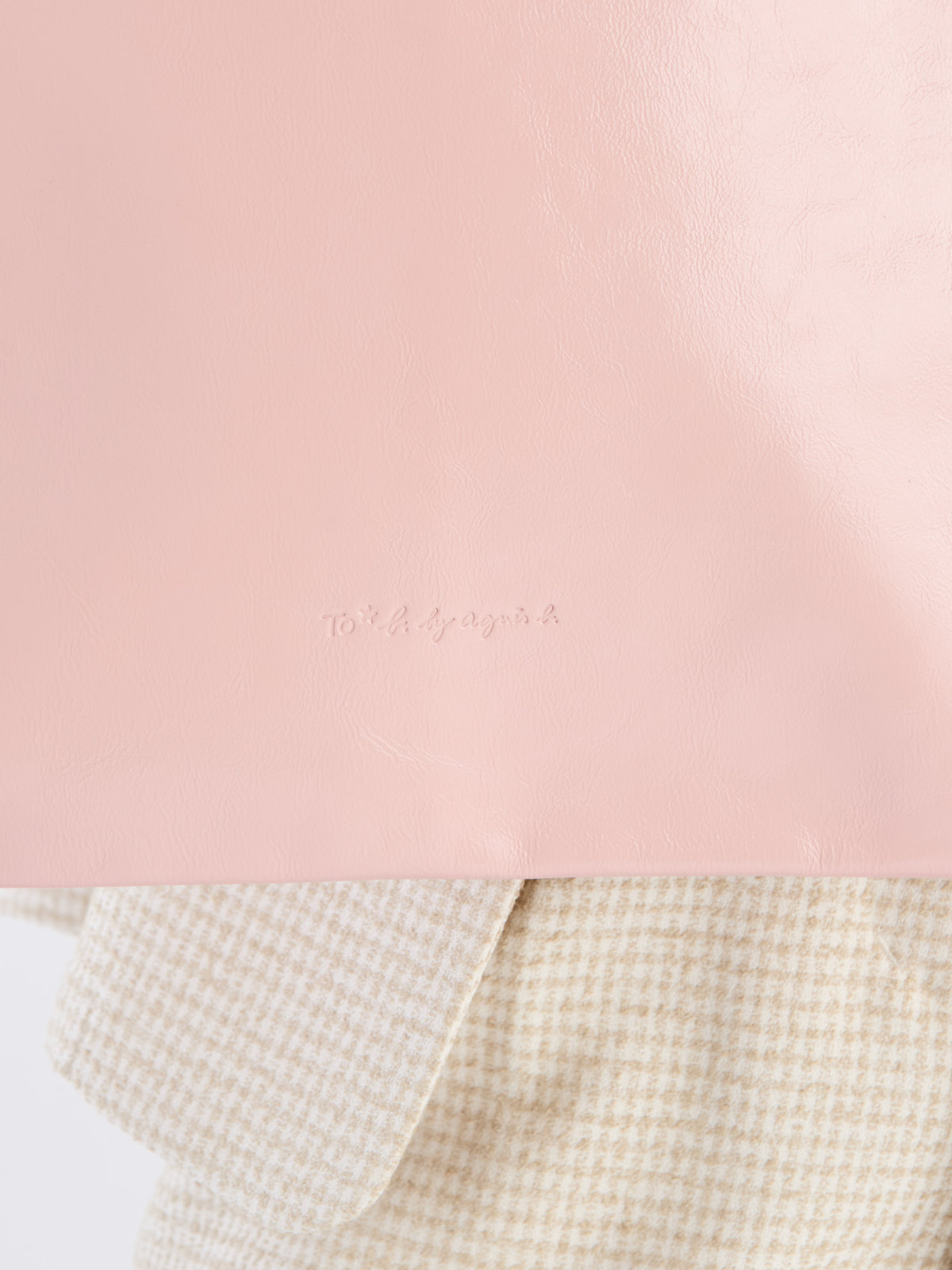 To b. by agnès b. 【Outlet】レザートート ピンク