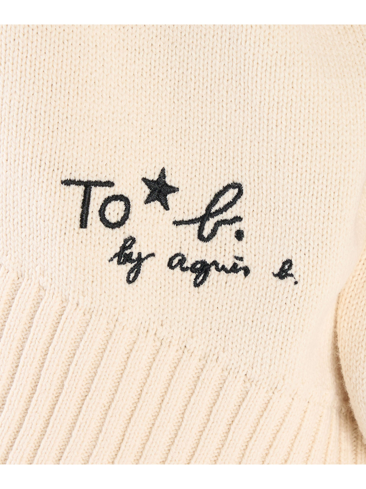 To b. by agnès b. ニューソフトニットプルオーバー ホワイト