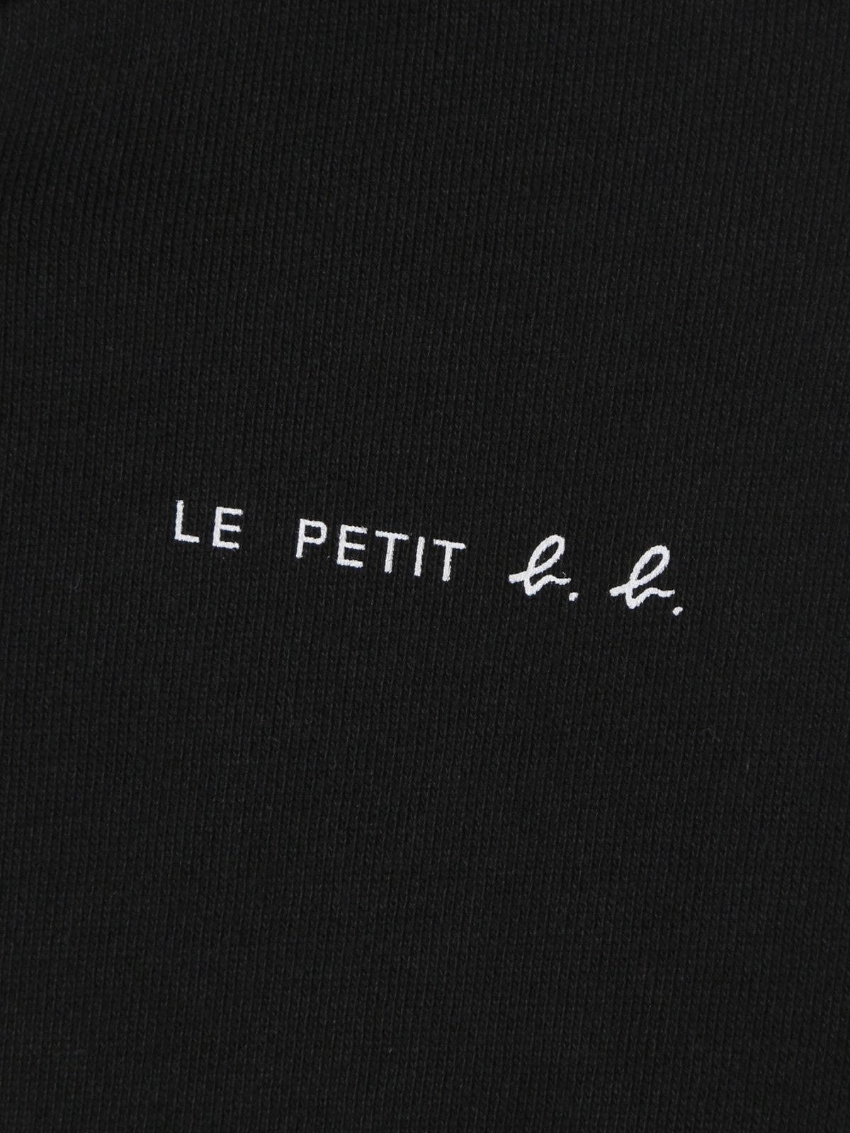 ENFANT ベビー ベビー ”b.b.”ロゴ コットン リバーシブル ポンチョ ブラック