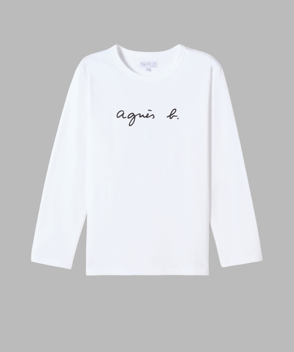 FEMME ウィメンズ ロゴプリント コットン 長袖 Tシャツ "Cool" ホワイト