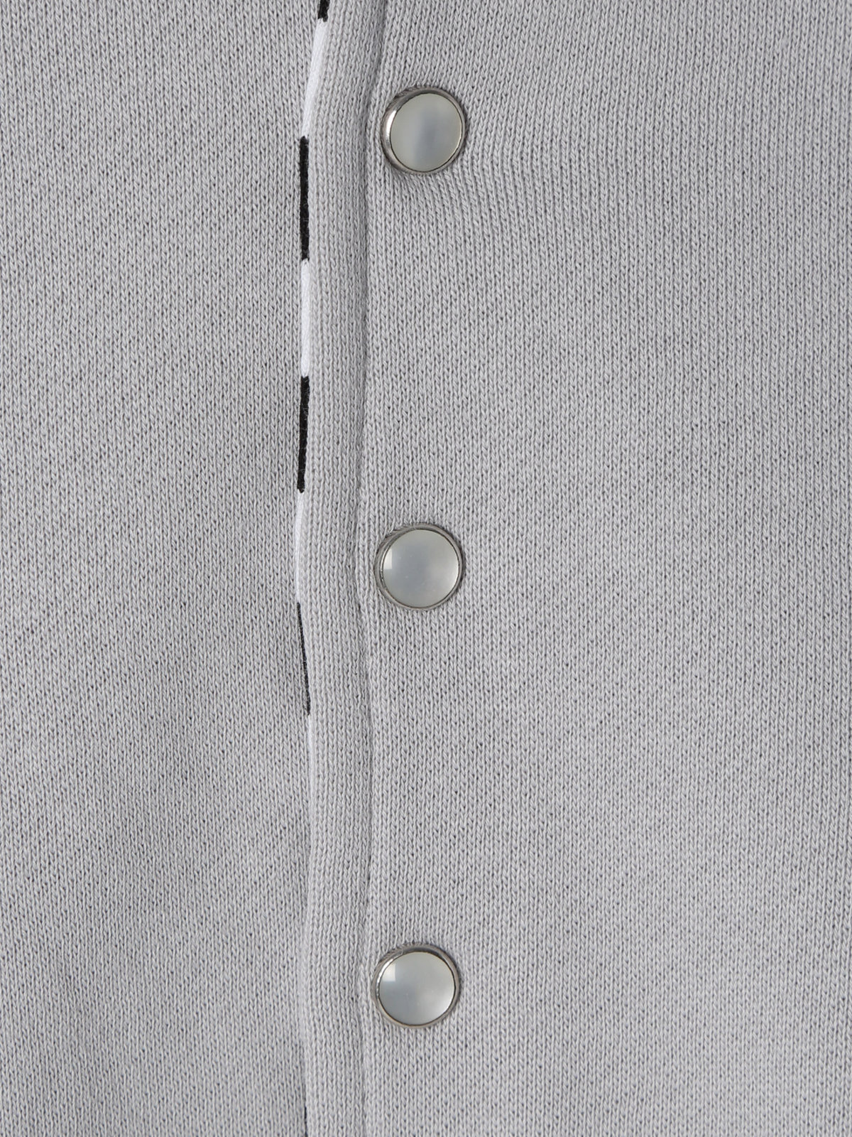 ENFANT ベビー ベビー ”b.b.”ロゴ コットン リバーシブル ポンチョ グレー