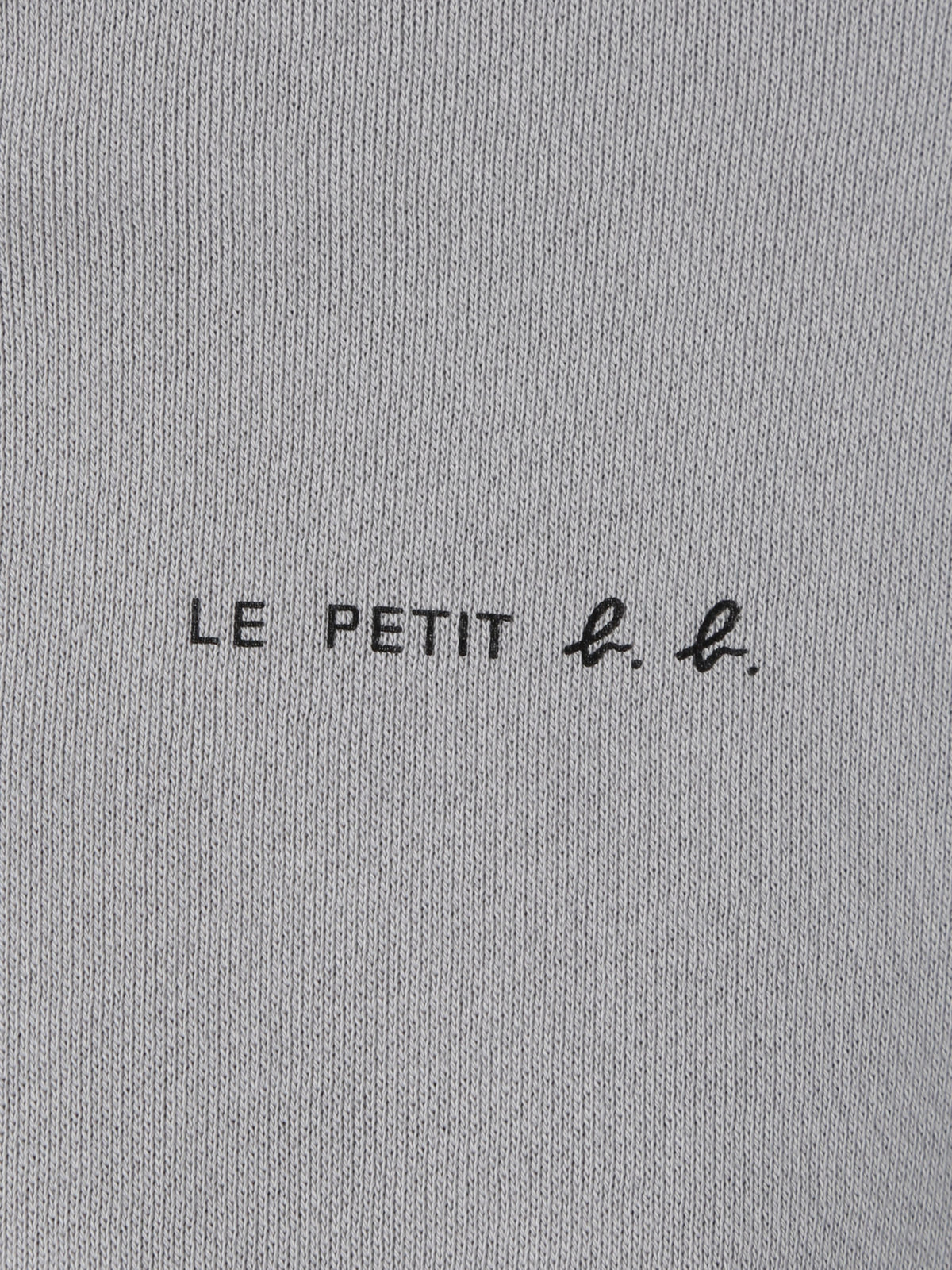 ENFANT ベビー ベビー ”b.b.”ロゴ コットン リバーシブル ポンチョ グレー