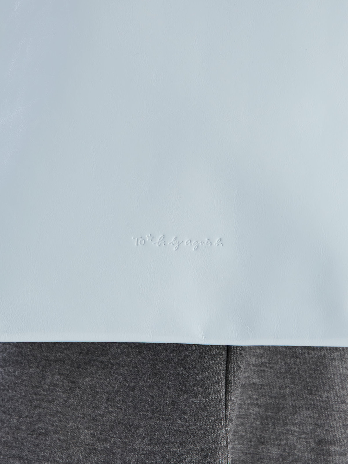 To b. by agnès b. 【Outlet】レザートート ブルー