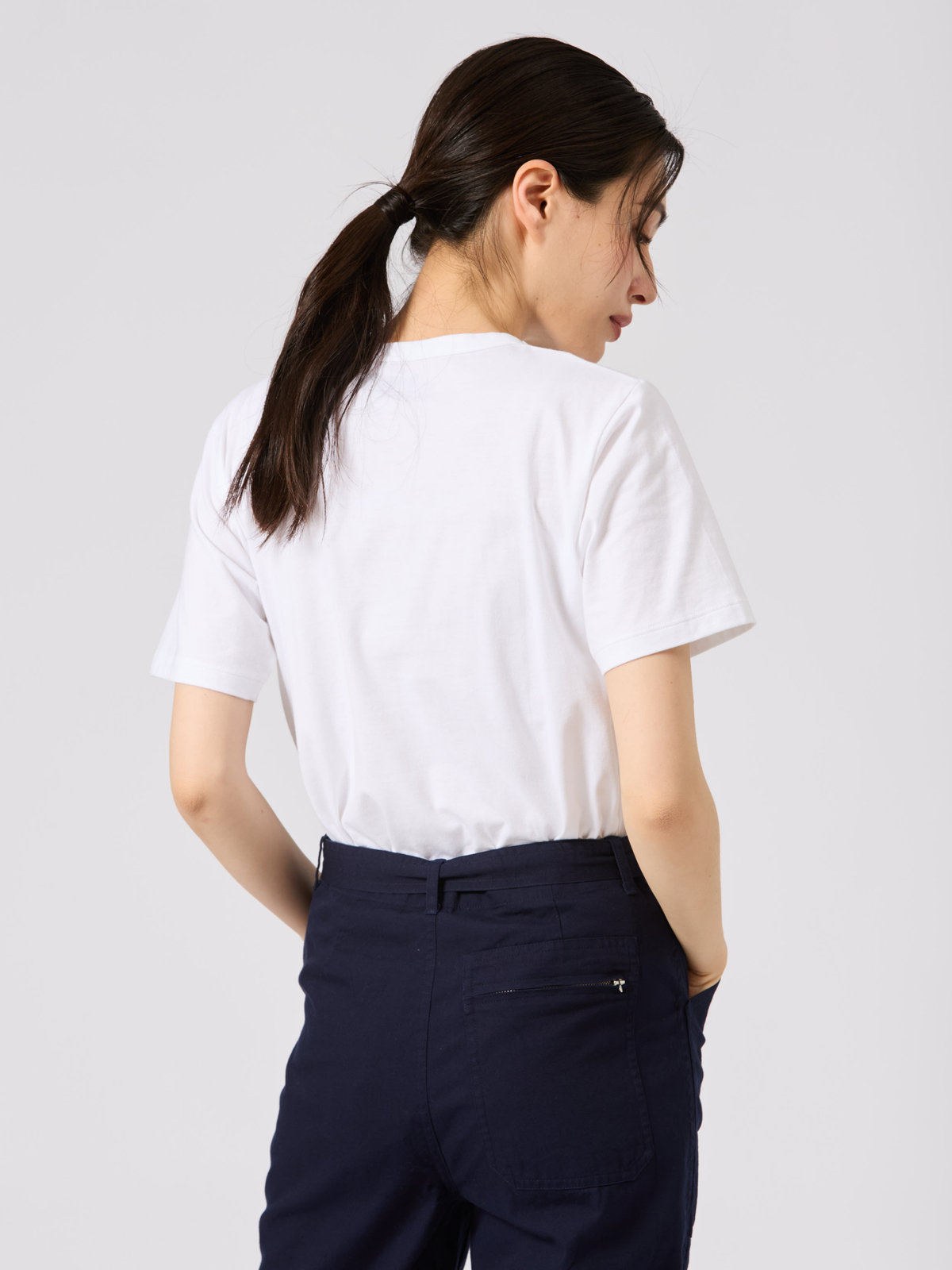 FEMME ウィメンズ ロゴプリント コットン 半袖 Tシャツ "Le Mixte" ホワイト