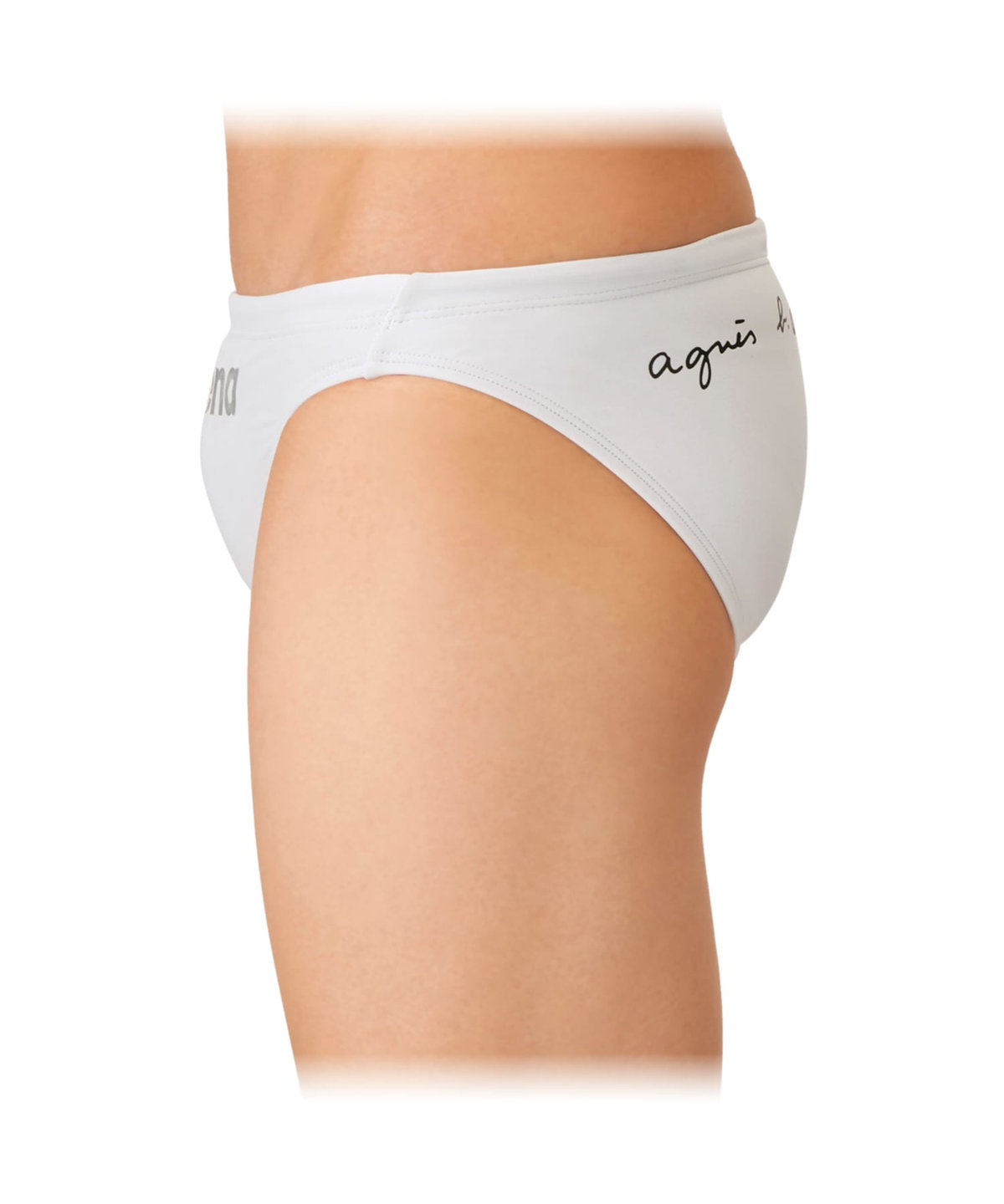 HOMME メンズ agnes b. x arena トレーニングブリーフ 水着 ホワイト