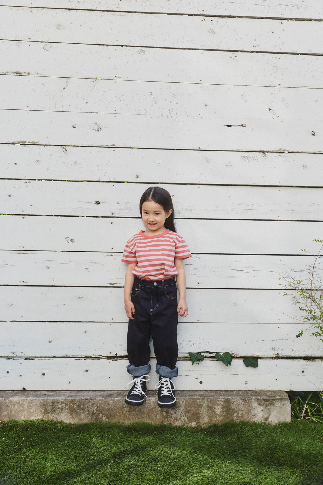 ENFANT ユニセックス キッズ デニムパンツ ネイビー