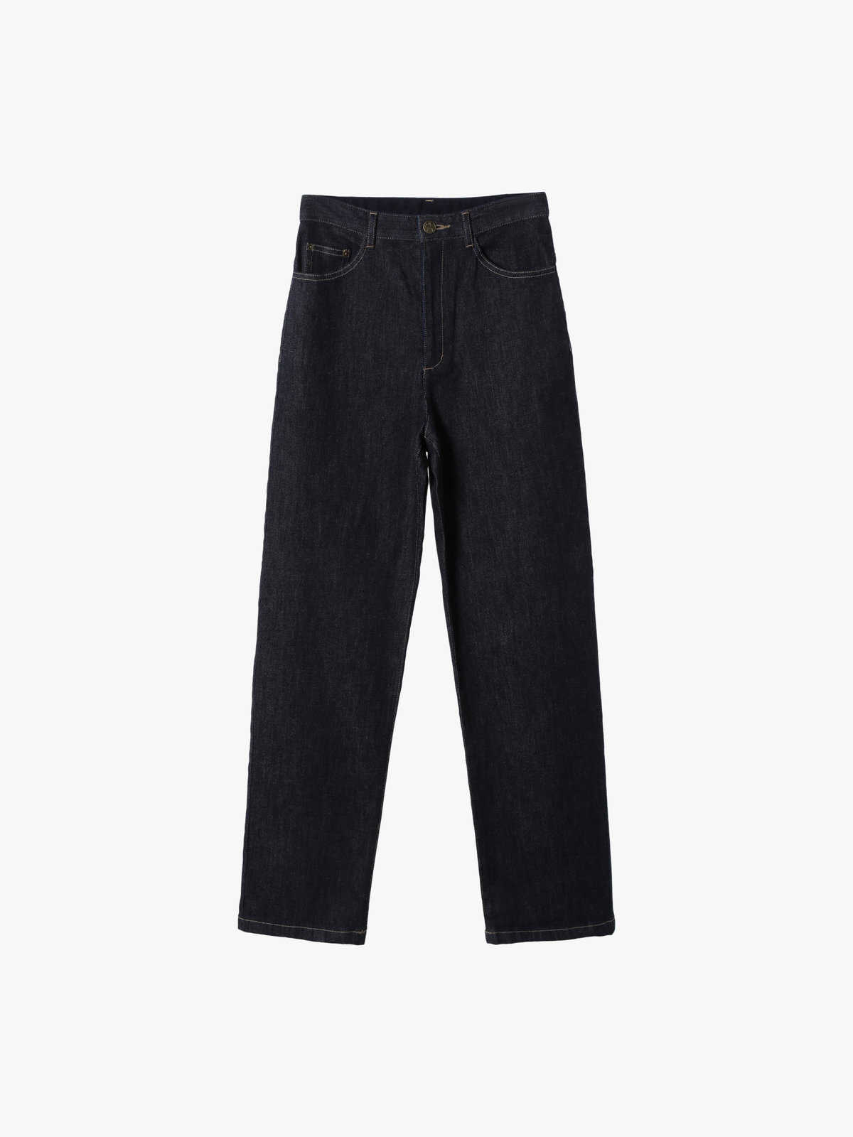 To b. by agnès b. デニム ストレートパンツ ネイビー