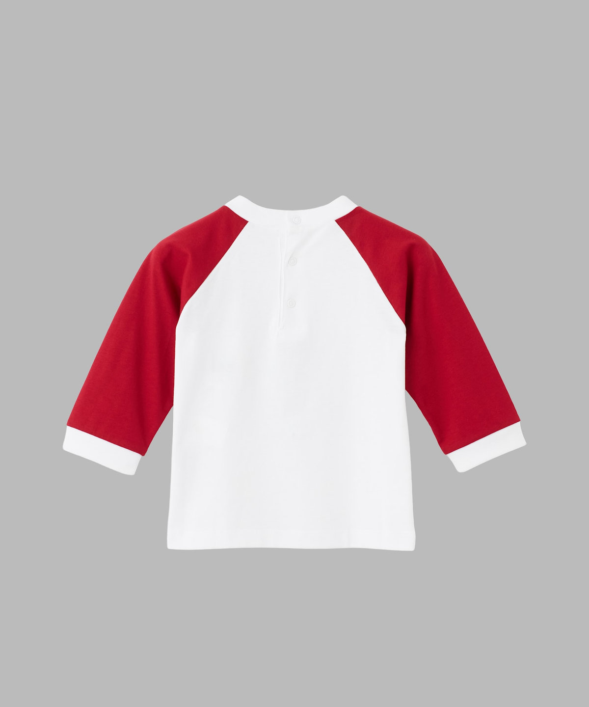 ENFANT ベビー ベビー ラグラン コットン 長袖 Tシャツ ホワイト