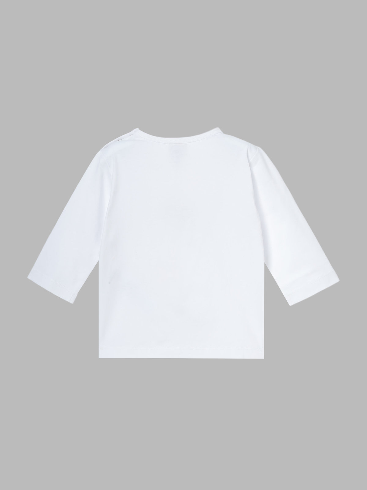 ENFANT ベビー ベビー プリント コットン 長袖 トップス ”Doudou nuages” ホワイト