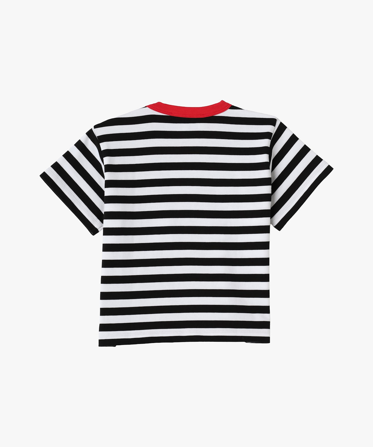 ENFANT ベビー ベビー ボーダー コットン 半袖 Tシャツ ホワイト×ブラック