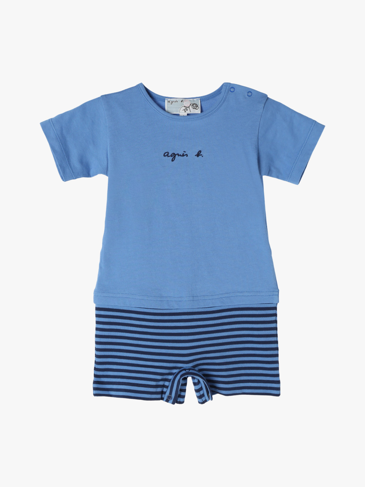 ENFANT ベビー 【Outlet】K330 L GRENOUILLETTE ベビー コンビネゾン ブルー