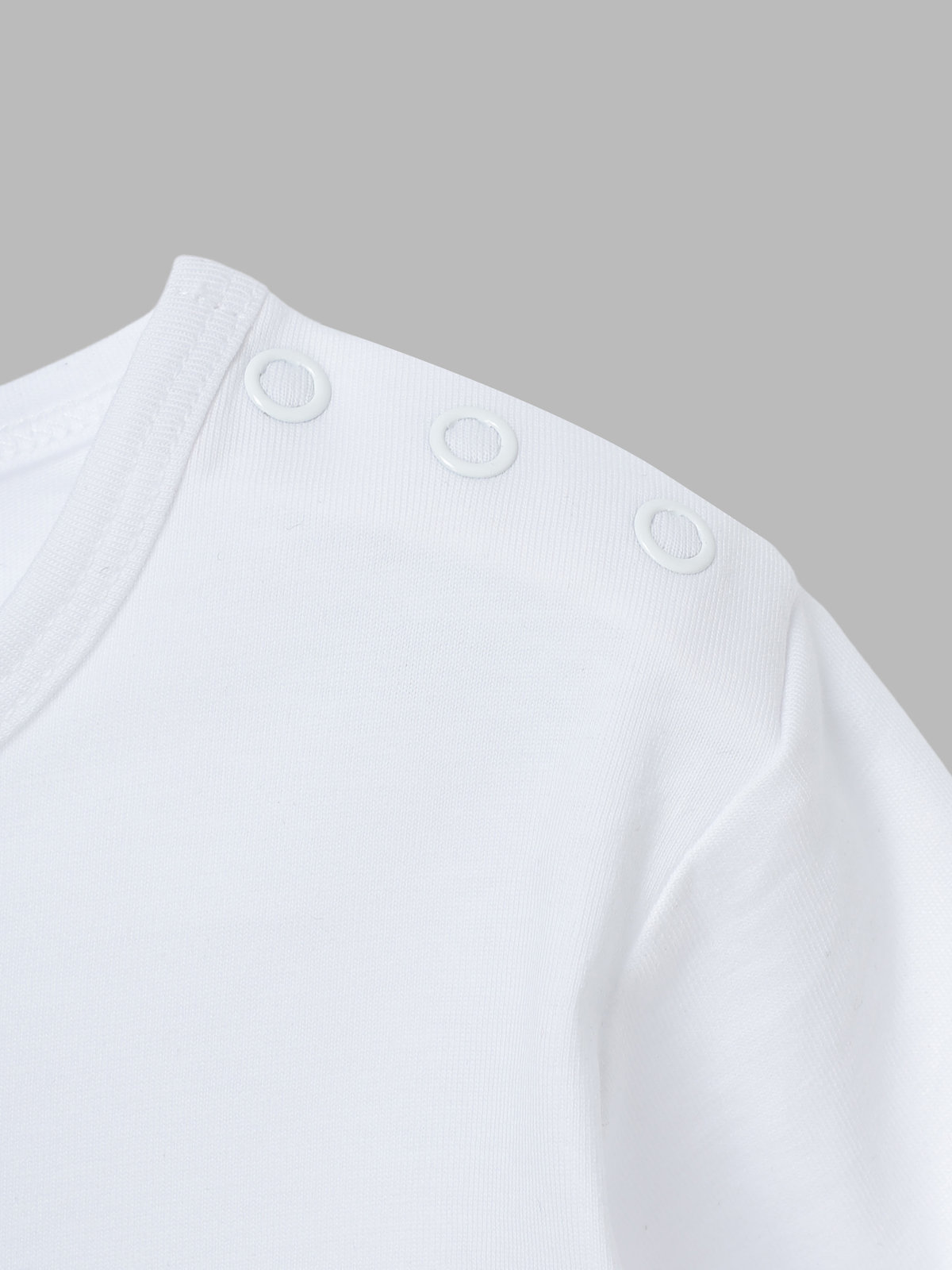 ENFANT ベビー ベビー プリント コットン 長袖 トップス ”Doudou nuages” ホワイト