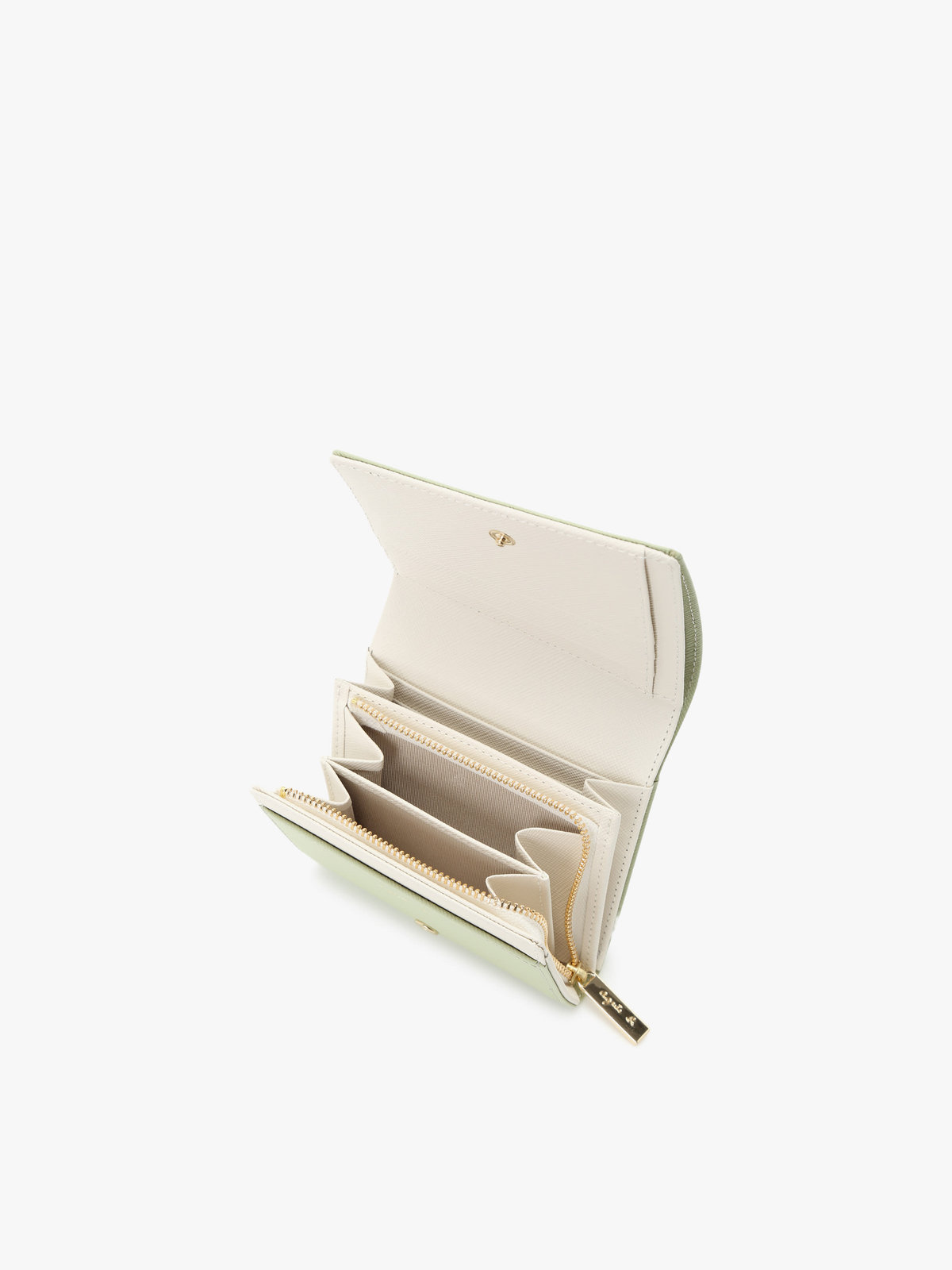 VOYAGE ウィメンズ バッグ＆ウォレット レザー 二つ折り ウォレット ”Erika” QAW05-01 グリーン系その他