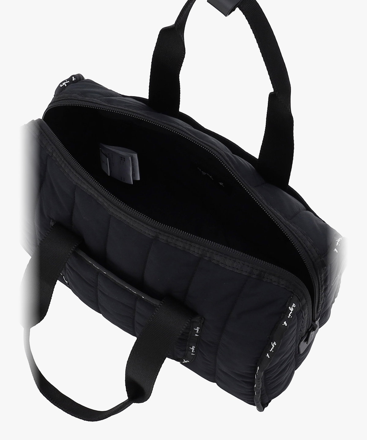 VOYAGE ウィメンズ バッグ＆ウォレット ナイロン 2way ミディアム ボストンバッグ "Monaco" ABS11-01 ブラック